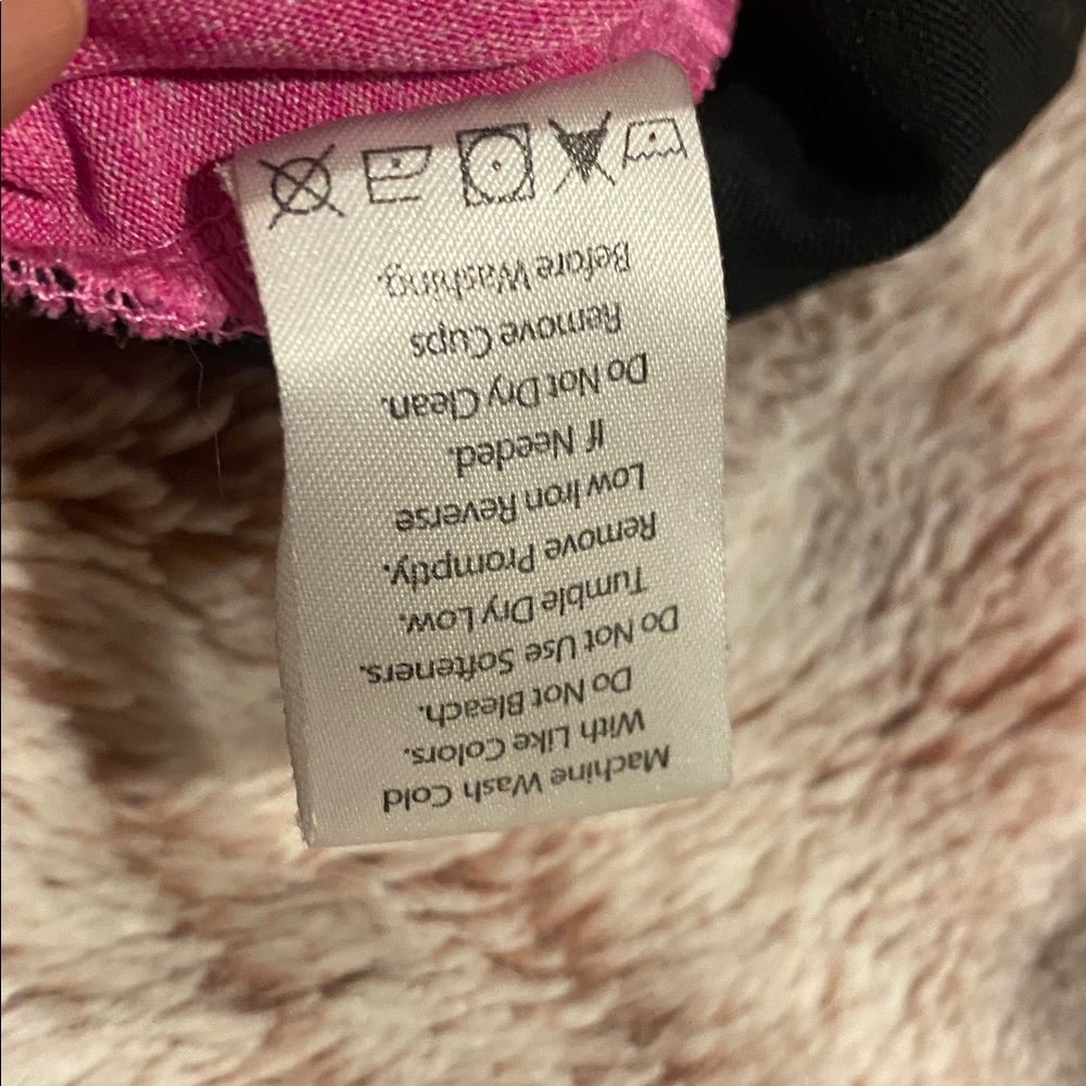 RBX Fuchsia Racerback Sports Bra - Picture 3 of 5